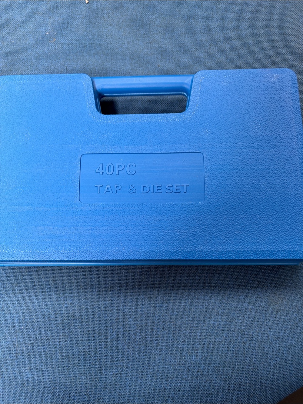 40PC Tap & Die Set - Bright Blue Carry Case